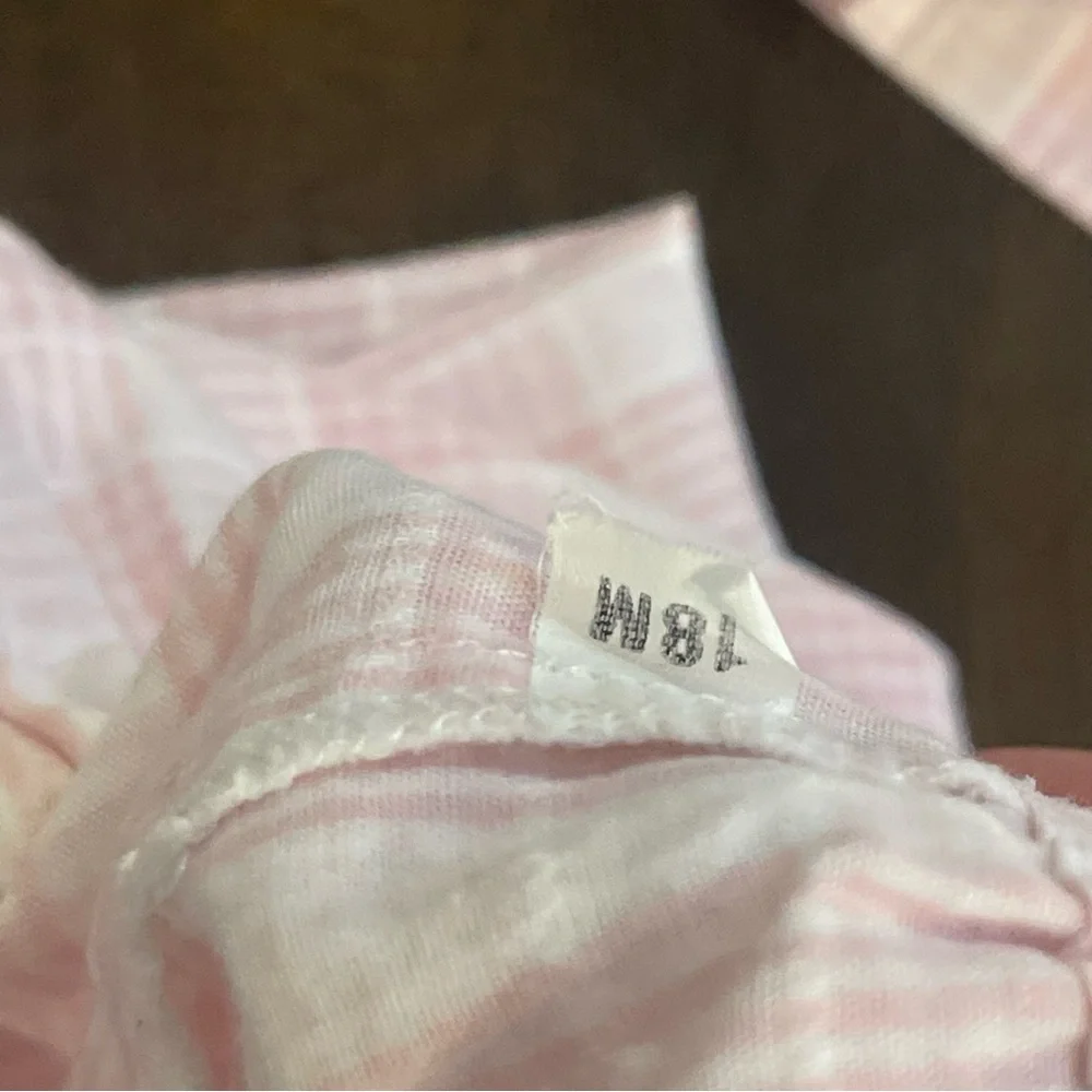 Vintage Petit Ami 18 months pink and white two piece dress set - Picture 3 of 7